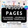 A collection of PLR Canva templates for planners