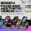 Aesthetic faceless Instagram Reels video pack with MRR and PLR rights for digital marketers
