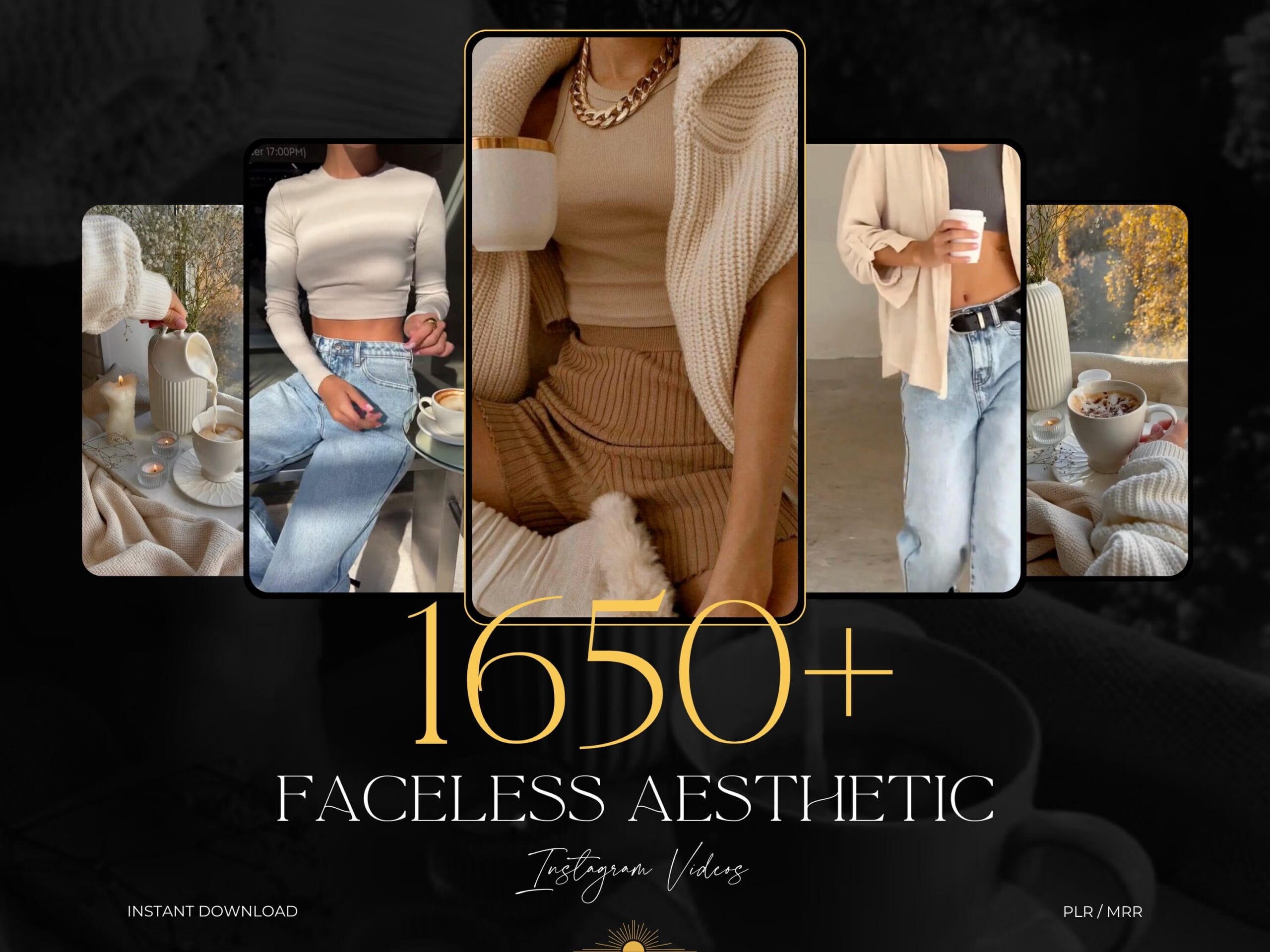 Faceless aesthetic videos for Instagram Reels with customizable Canva templates
