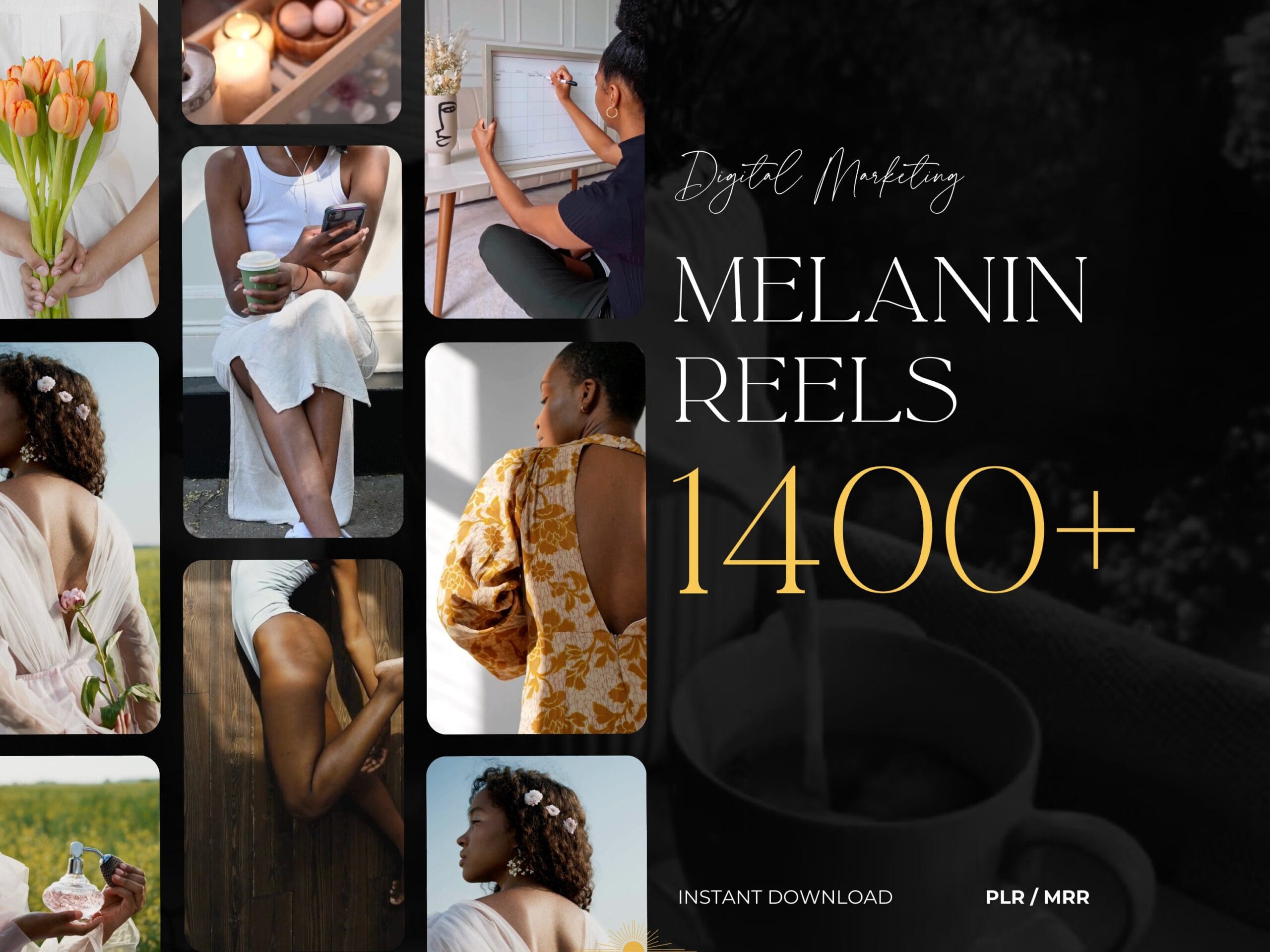 Melanin faceless reels for Instagram and TikTok