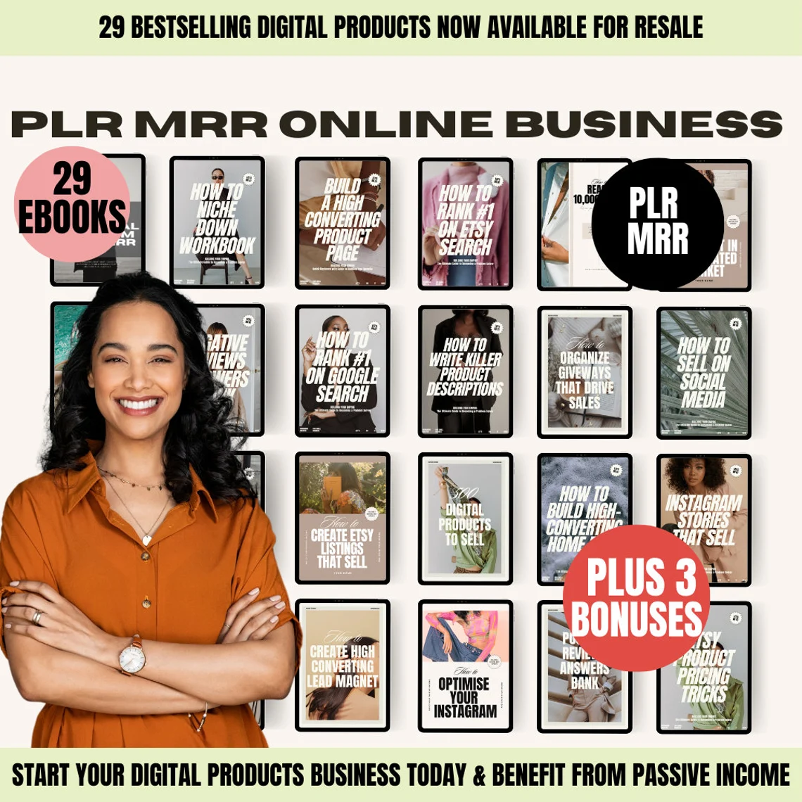 Ultimate PLR digital products bundle Best digital resell products Ready-to-resell PLR bundle Editable PLR for digital business