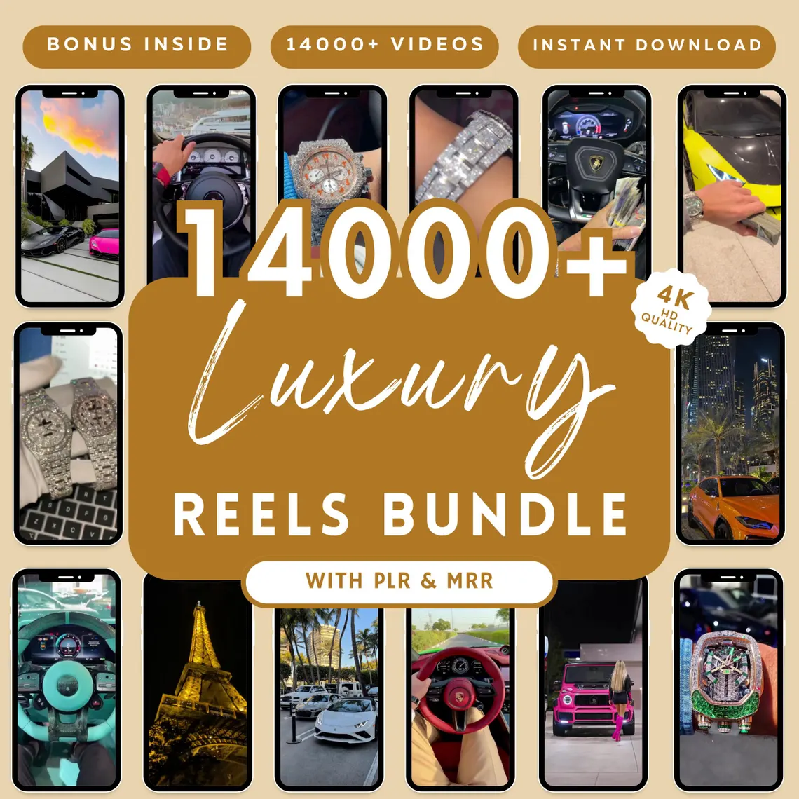 luxury lifestyle video 4K faceless marketing content elegant aesthetic video for TikTok